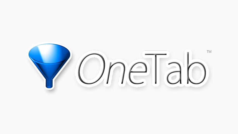 OneTab tab manager browser extension interface