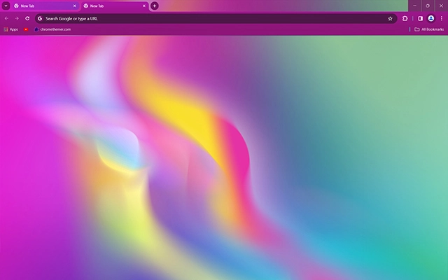 80's Neon Chrome theme preview 1