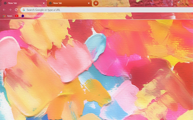 Acrylic Watercolor Chrome theme preview 1
