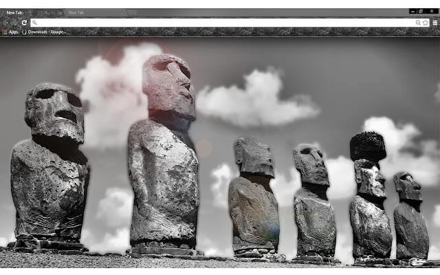 Ahu Tongariki Chrome theme preview 1