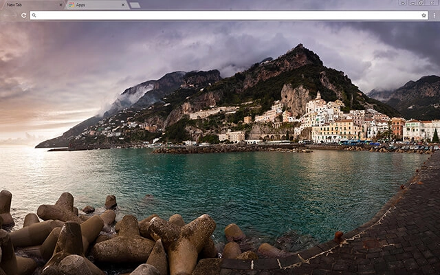 Amalfi Bay Chrome theme preview 1