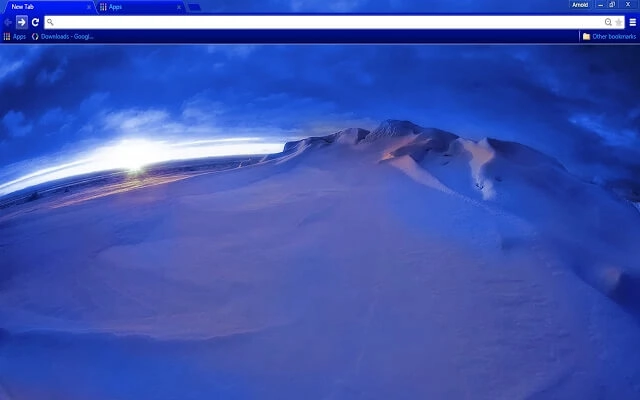 Arctic Ice Chrome theme preview 1