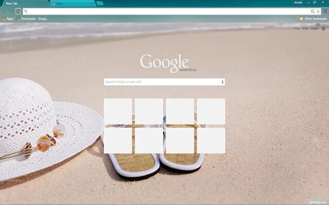 Beach Day Theme For Google Chrome