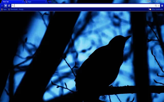 Black Bird Theme For Google Chrome