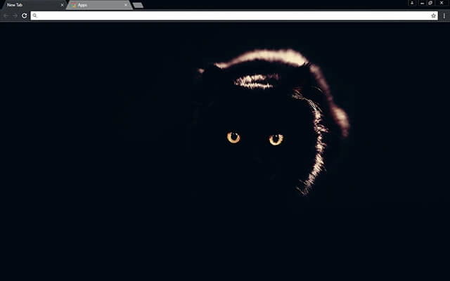 Black Cat Theme For Google Chrome