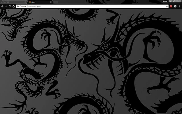 Black Dragon Theme For Google Chrome