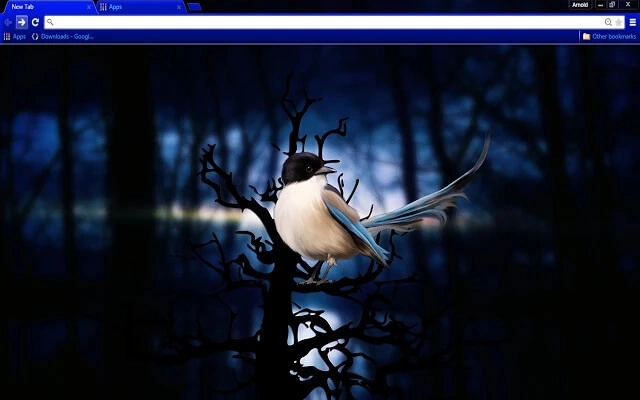 Blue Bird Chrome theme preview 1