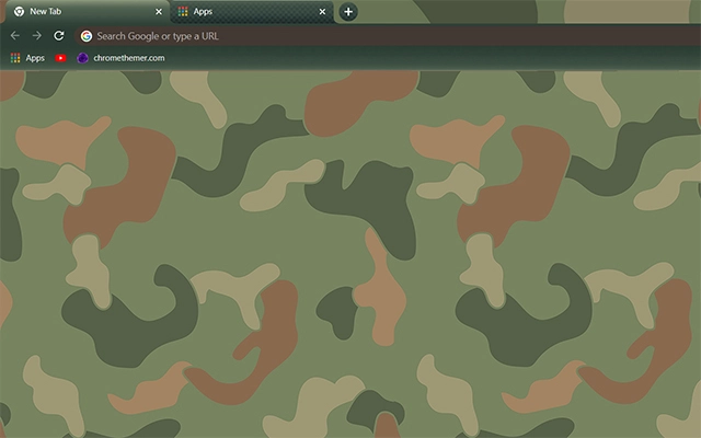 Camouflage Chrome theme preview 1