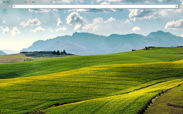 Canola Fields Chrome theme preview 1