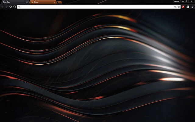 Chromatic Copper Chrome theme preview 1