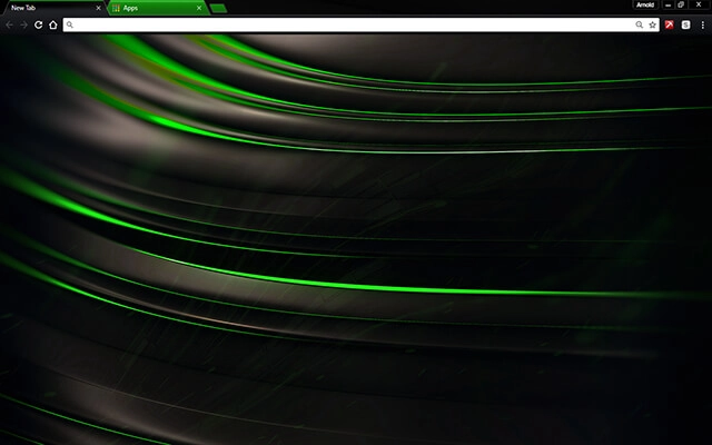 Chromatic Green Chrome theme preview 1