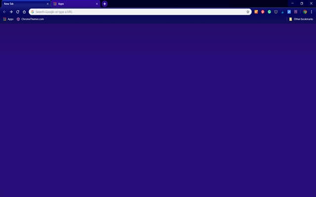 Dallas Blue Chrome theme preview 1
