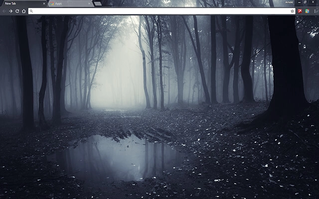 Dark Forest Chrome theme preview 1