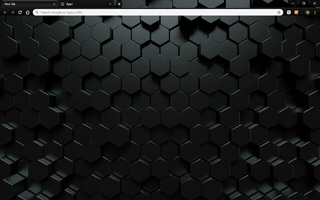 Dark Hexahedron Chrome theme preview 1