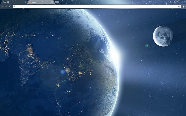 Earth From Space Theme For Google Chrome
