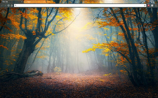 Enchanted Forest Chrome theme preview 1