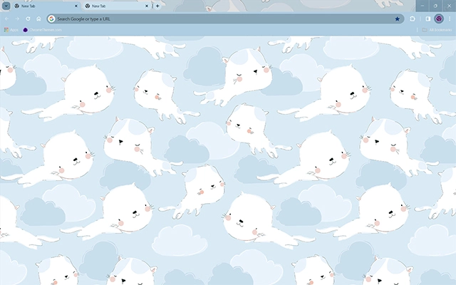 Flying Cats Theme For Google Chrome