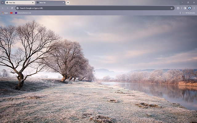 Frozen Meadow Chrome theme preview 1