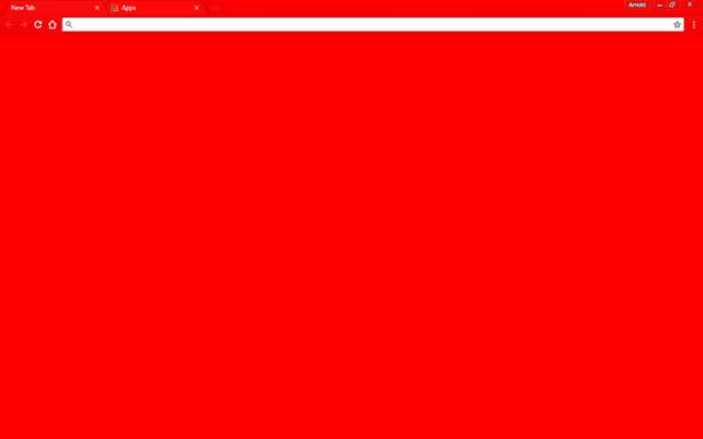 Glowing Red Chrome theme preview 1