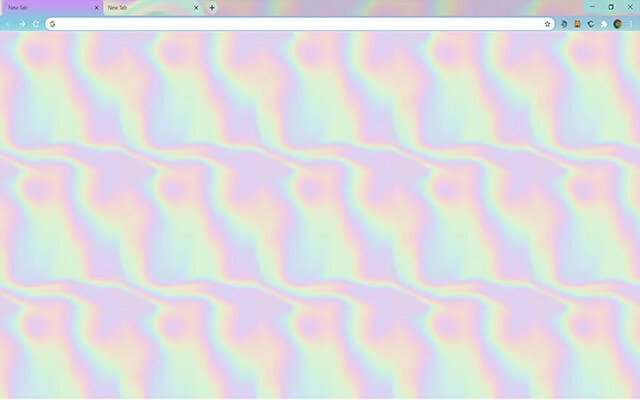 Holographic Chrome theme preview 1