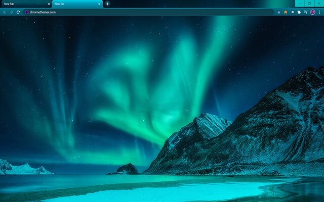 Lights of the North Chrome theme preview 1