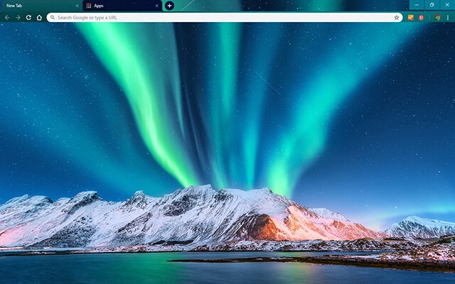 Lofoten Islands Chrome theme preview 1