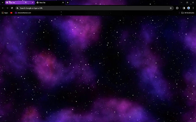 Nebula Purple Theme For Google Chrome