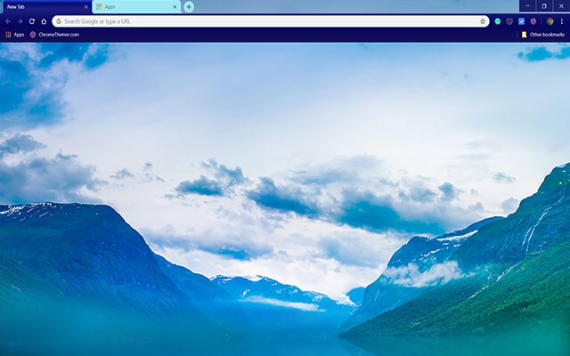 Nordic Ski Chrome theme preview 1