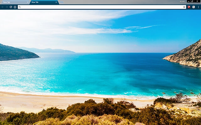 Ocean Coast Chrome theme preview 1