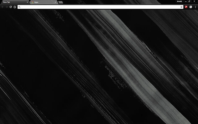 Painted Black Chrome theme preview 1