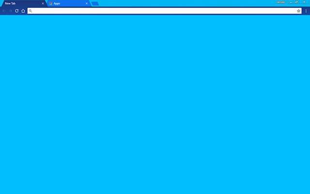 Sky Blue Chrome theme preview 1
