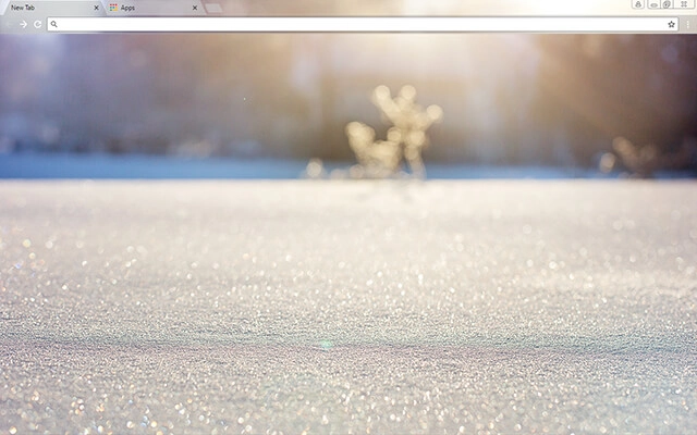 Snowflakes Chrome theme preview 1