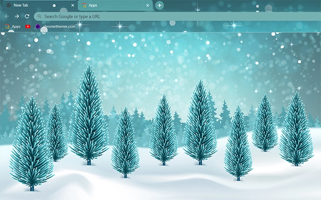 Snowy Winter Chrome theme preview 1
