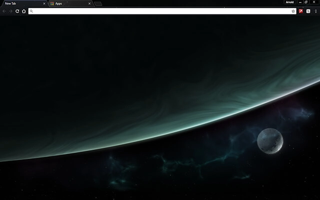 Space Orbit Chrome theme preview 1