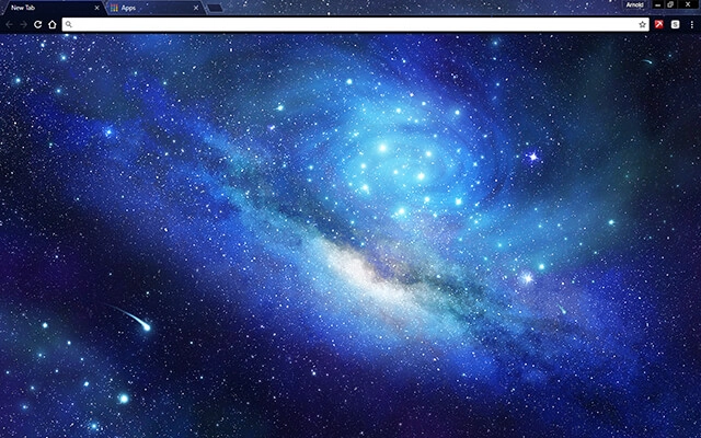 Stars In Outer Space Chrome theme preview 1