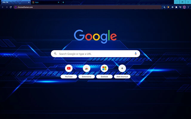 Techno Glitched Blue preview