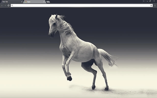White Mare Chrome theme preview 1