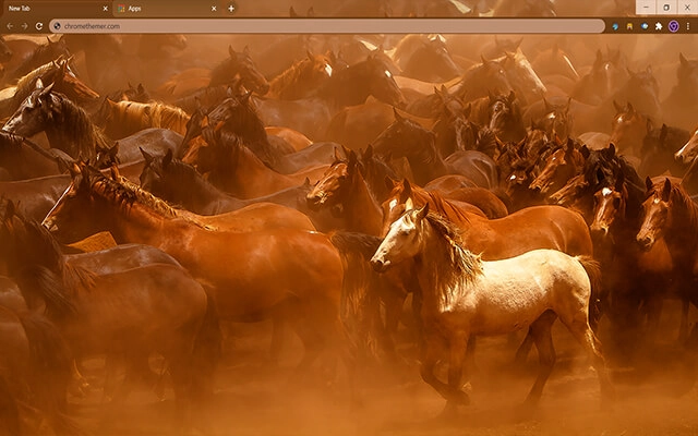 Wild Horses Chrome theme preview 1