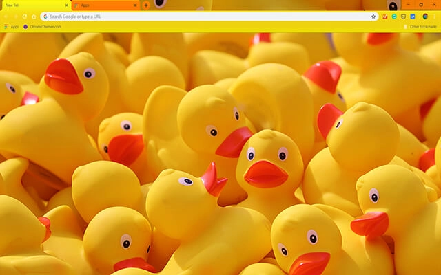 Yellow Ducks Theme For Google Chrome