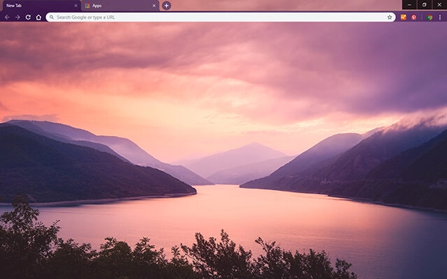 Zhinvali Sunrise Theme For Google Chrome